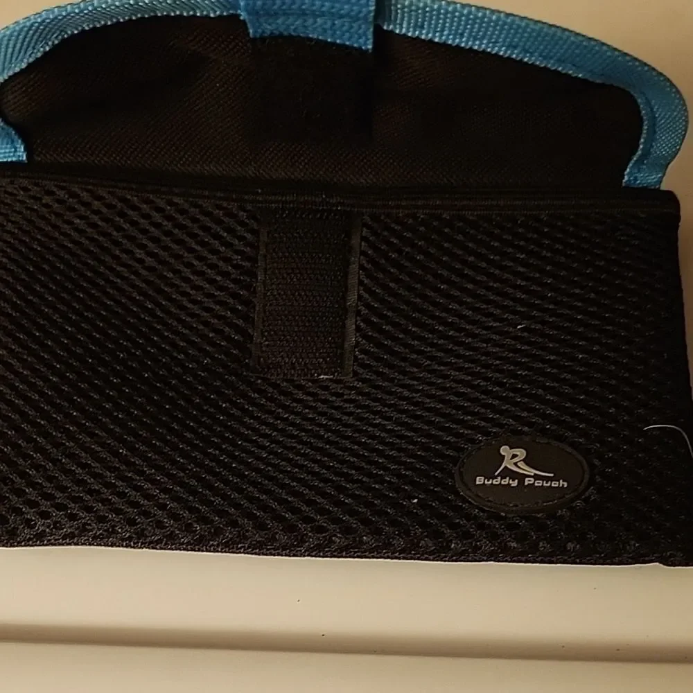 Buddy Pouch Black and Blue Wallet
